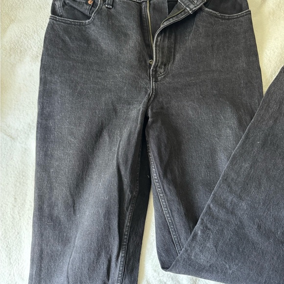 Curve Love Ultra High Rise 90s Straight Jeans Black 29/8 L - Picture 2 of 4